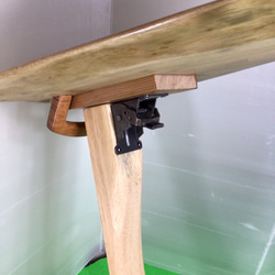 天然木　クスノキ　折り畳み式　サイドテーブル　一点物　手造り 10枚目の画像