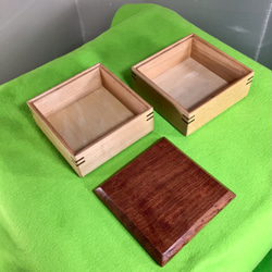 天然木　重箱／お菓子箱／お弁当箱　一点物　手造り 2枚目の画像