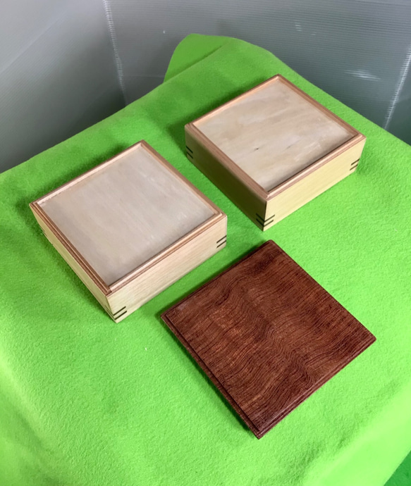 天然木　重箱／お菓子箱／お弁当箱　一点物　手造り 3枚目の画像