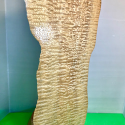 天然木　タモ玉杢　サイドテーブル　折り畳み式　一点物　手造り 6枚目の画像