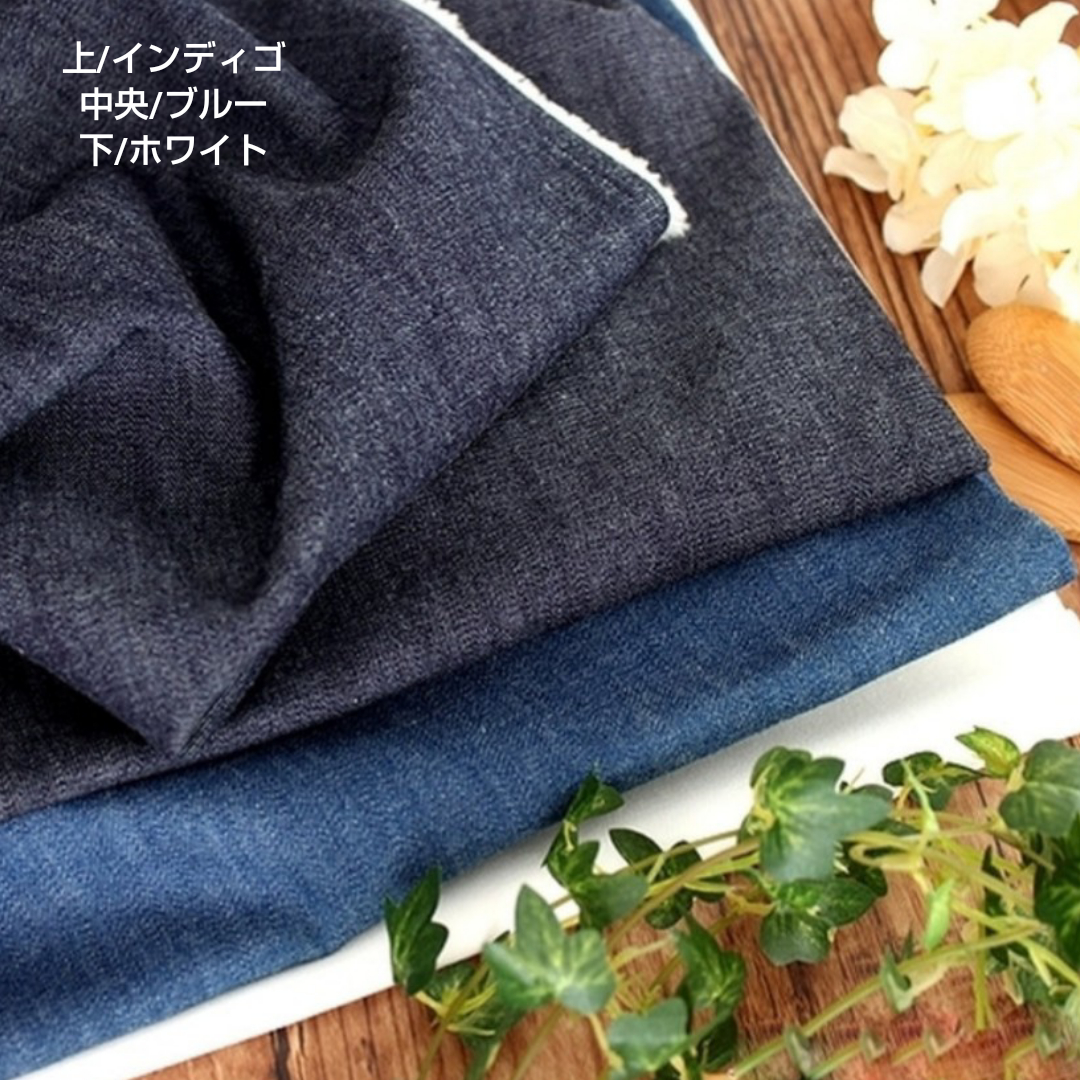 女の子ママ、リンクコーデ♥️岡山デニム カシュクールワンピース