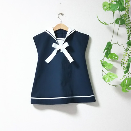 カラーが豊富‼️セーラーカラーのワンピース 子供服 M.Narita