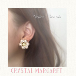 ＊Crystal Margaret＊イヤリングにも変更可能 2枚目の画像