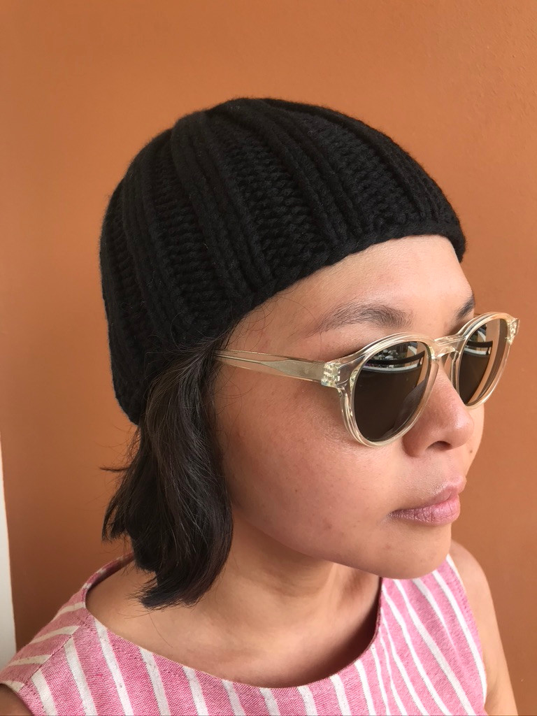 Loro Piana / カシミア 100% ニットキャップ / BLACK フランス製 ニットキャップ ブラック ショート丈 ロロピアーナ社