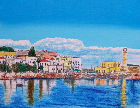 クレタ島レティムノの港 1枚目の画像