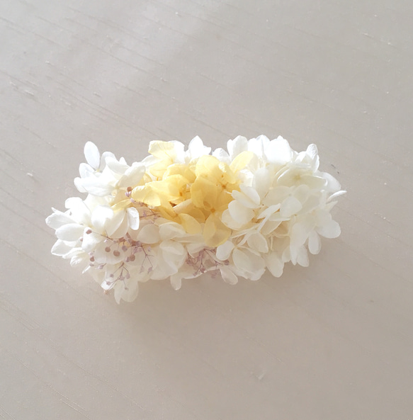 プリザーブドの紫陽花のコーム ⑥ 10㎝ 4枚目の画像