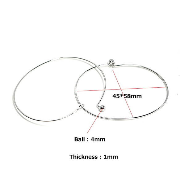 新作【1個】シンプルな開閉式シルバーバングル、ブレスレット 4枚目の画像