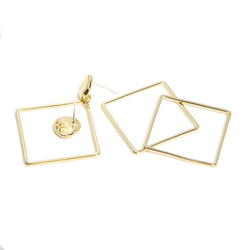 eso118-1【1對】左右&amp;925刻芯！手工製作嬌小圓形閃亮金戒指耳環 NF 第5張的照片