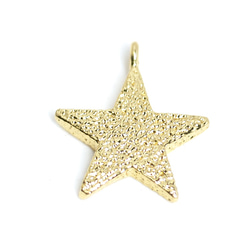 新商品 [2 件] THE STAR 凹凸不平的星星圖案金色吊飾 NF 第3張的照片