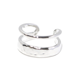新作 [1 件] 不同尺寸的帶設計銀戒指，戒指 NF 第3張的照片