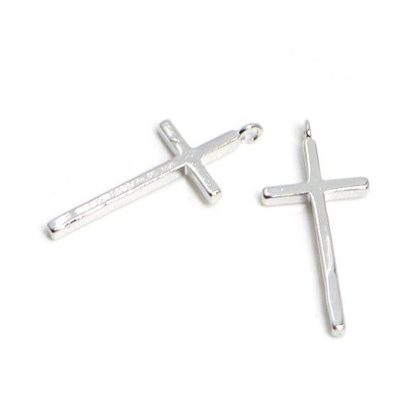 シルバー クロスモチーフ チャーム チャーム（クロス） 1個 シルバー