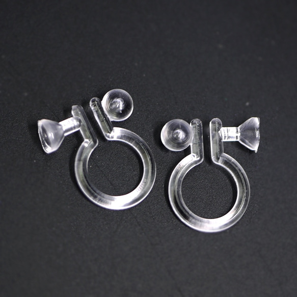 [20件（10對）]非孔樹脂，矽耳環，耳環，零件 第3張的照片