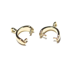 再販【4個入り】Petit Half CircleゴールドAカンピートンバチカン、金具 NF 2枚目の画像