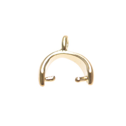 再販【4個入り】Petit Half CircleゴールドAカンピートンバチカン、金具 NF 5枚目の画像