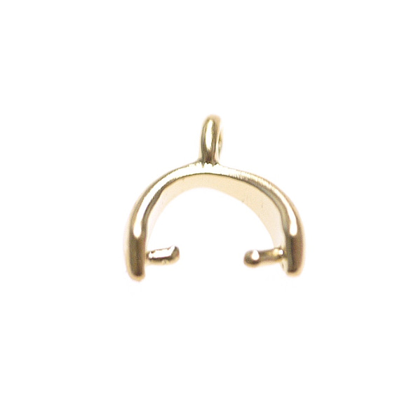 再販【4個入り】Petit Half CircleゴールドAカンピートンバチカン、金具 NF 5枚目の画像