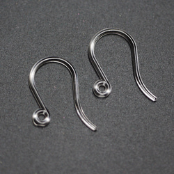 ebs20【約100個】過敏者！樹脂鉤形耳環，附圈，適合金屬過敏 第1張的照片