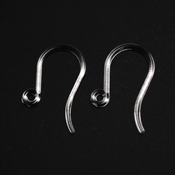 ebs20【約100個】過敏者！樹脂鉤形耳環，附圈，適合金屬過敏 第4張的照片