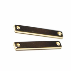 【2個入り】20mm Stick Bar connectorゴールドコネクター、チャーム 1枚目の画像