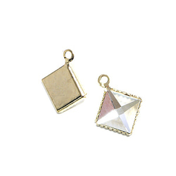 出售[6件]三維小方形方形彩色水晶玻璃飾物 第3張的照片