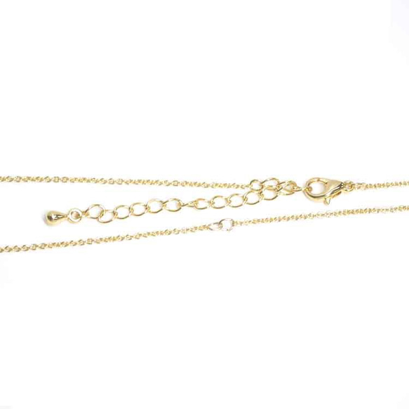 eag05 [2 件] 金項鍊鏈 NF，約 47 公分（含調節扣）（約 1.2 毫米厚） 第2張的照片