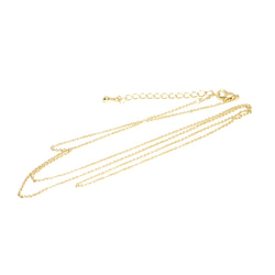 eag05 [2 件] 金項鍊鏈 NF，約 47 公分（含調節扣）（約 1.2 毫米厚） 第3張的照片