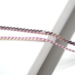 Light Pink color chain&16k Gold Plated 第2張的照片