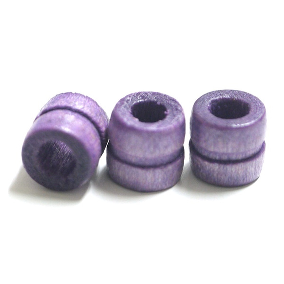 [15 + 5] 僅限本店！薰衣草紫色珠子和由薰衣草紫色木材製成的零件 第3張的照片