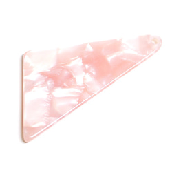 SALE【4個入り】Pink Jadeカラー三角形！セルロース (acetylcellulose)樹脂パーツ 4枚目の画像