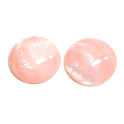 SALE【4件】法國粉紅玉領14毫米半球形凸圓珠，珠子，零件 第2張的照片