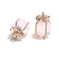新作品[2] Glass Pink Aurora Opal Color Petit Jewel Box粉紅金色魅力 第3張的照片