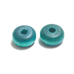 ★ 再次上架【18+2】Capley Blue Collar Wood Rondel, Beads 第2張的照片