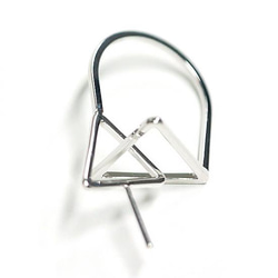 再次上架【1張】Duo Triangle重疊三角Petron配銀製戒指桌 第1張的照片
