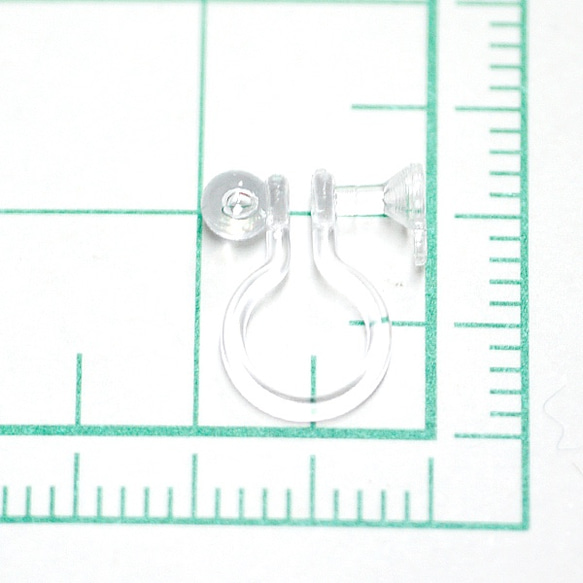 免費送貨和優惠[100件（50雙）]無孔樹脂，耳環，耳環，金屬過敏 第3張的照片