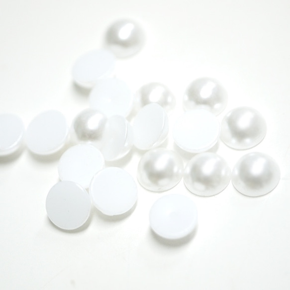 新[12克（約77片）]約為8mm半球白領珍珠，Dekopatsu 第1張的照片