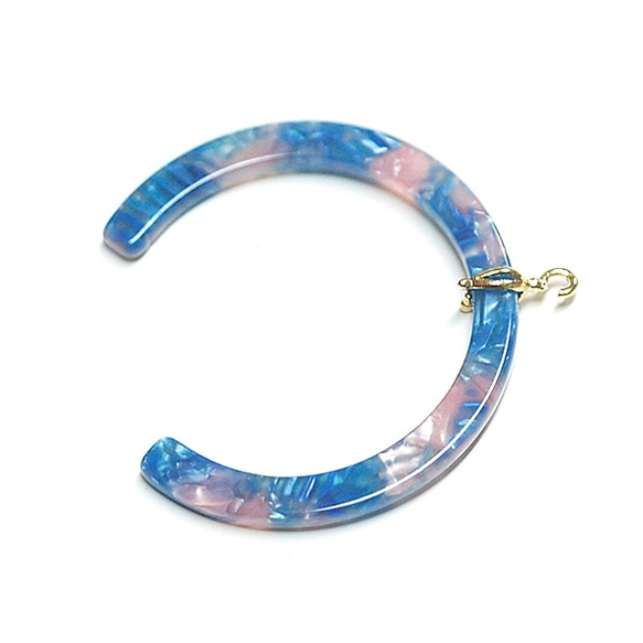 新[二]藍及粉紅梅布爾曲線飾金易拉罐有魅力，零件 第2張的照片