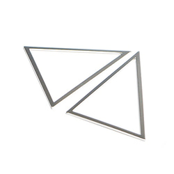 新[一]公司三角三角瘋狂銀40×50MM魅力 第1張的照片