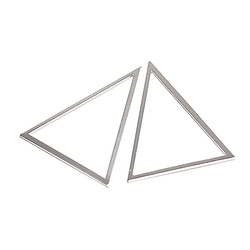 新[一]公司三角三角瘋狂銀40×50MM魅力 第2張的照片