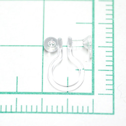 ebs24【20顆（10對）】無孔樹脂耳環帶圈耳環金屬防過敏 第4張的照片