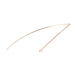 新品【4件】粉紅金耳環鉤，長鏈約107毫米，零件 第2張的照片