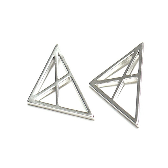 再次上架 [2 件] Spider Triangle Triangle Mad Silver Charm, Parts 第2張的照片