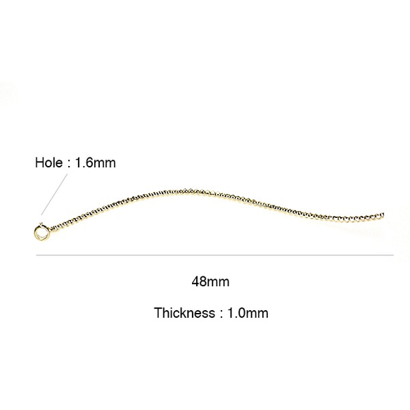 kp022 [4 件] 約 48 毫米精緻 Twinkle Twist Stick 金色吊飾，零件 第3張的照片