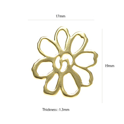新作【1對】THE FLOWER耳環採用泥金螺旋彈簧，零件 第4張的照片