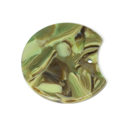 銷售【每件2件】綠色和卡其色大理石色37毫米魅力AST068 第2張的照片
