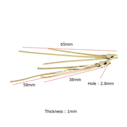 再次上架[4件]厚度約1mm /約65mm金鍊飾，零件 第4張的照片