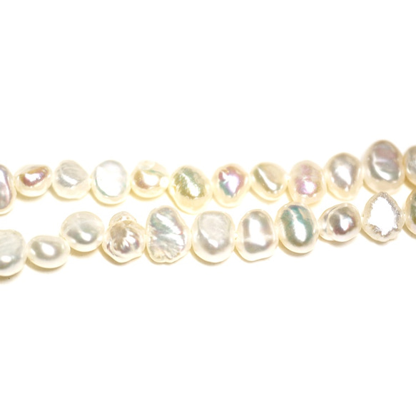新作【10張】透徹！約 5 毫米的淡水珍珠和珠子 第2張的照片