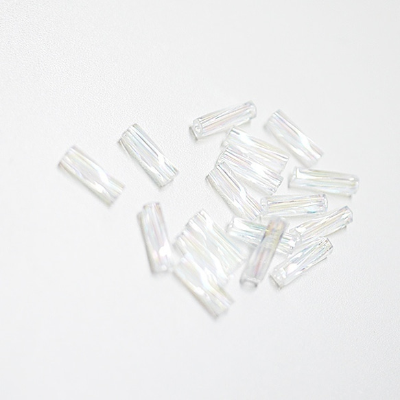 [10G（約335個）在日本MIYUKI有限公司TW250捻珠製成 - 水晶AB彩 第1張的照片
