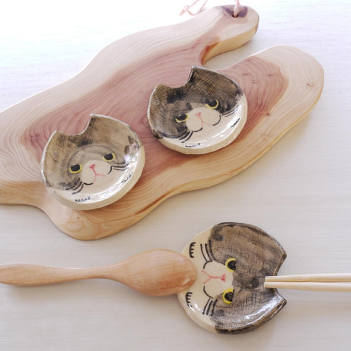 確認*_ _)画像二枚♡ミニくま皿♡楕円皿♡お箸♡スプーン
