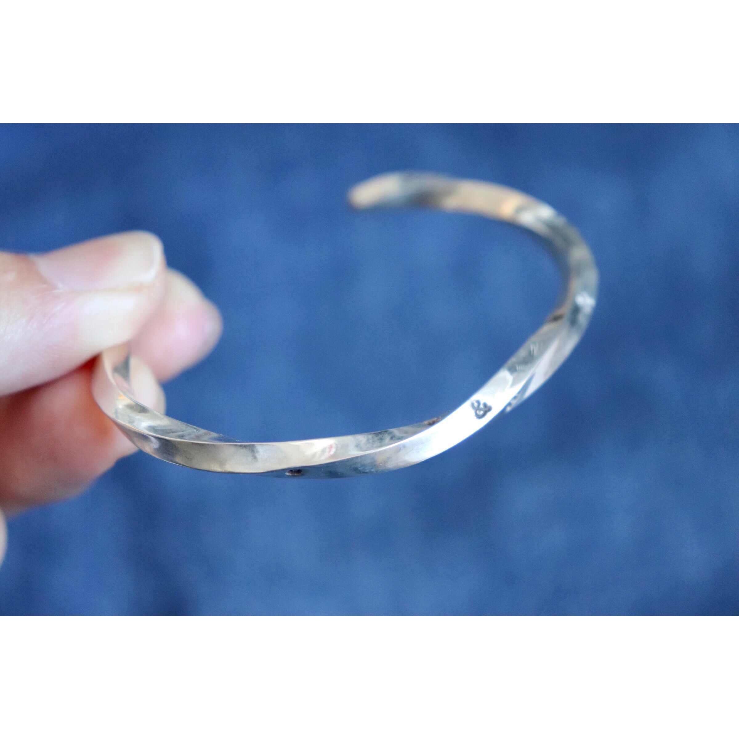 slim twist bangle silver925 ブレスレット・バングル（メンズ