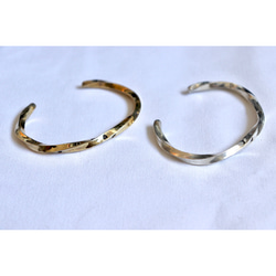 slim twist bangle brass 4枚目の画像