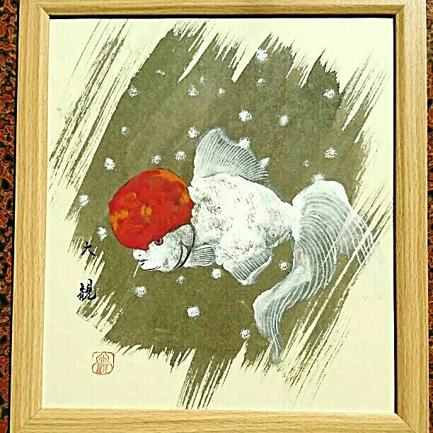 原画】 満月 越智 紀久張 （平山郁夫「月光薬師寺の塔（奈良県